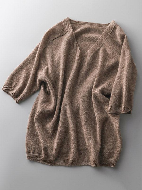 Drune | Luxurious soft cashmere V-neck sweater for women
