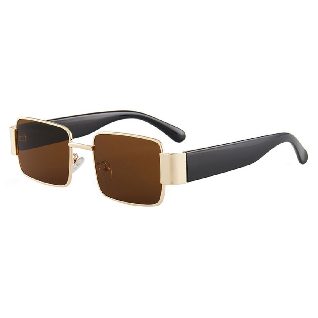 Drune | Quadratische dünne Sonnenbrille mit großem Rahmen