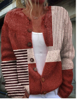 Drune | 3D Digital Gedruckte Strickjacke für Damen