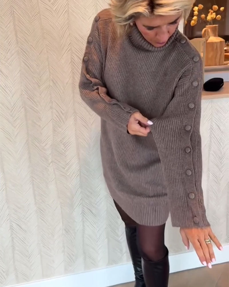 Drune | Strickkleid mit Knopfdesign
