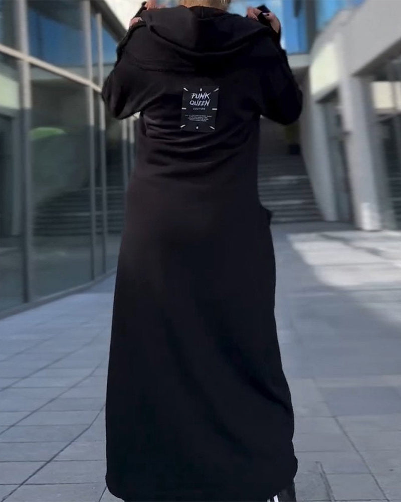 Drune | Einfarbiges Elegantes Lockeres Kleid