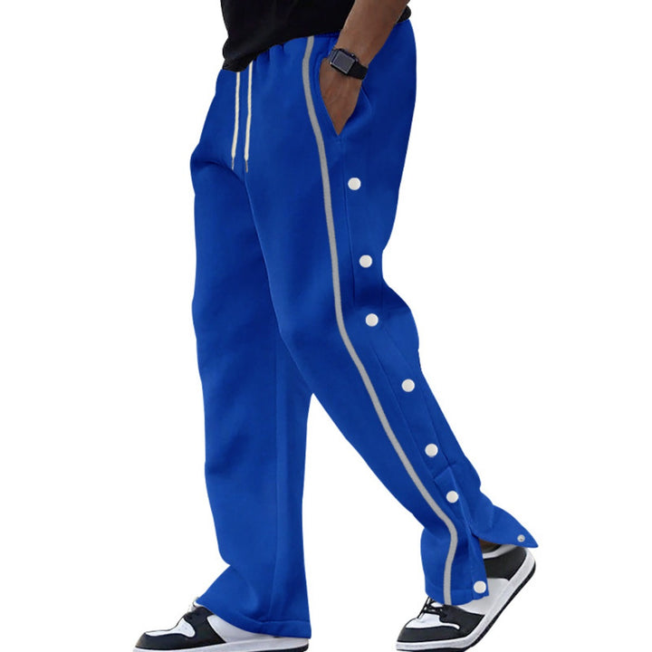 Drune | Gerade Sporthose mit Knöpfen