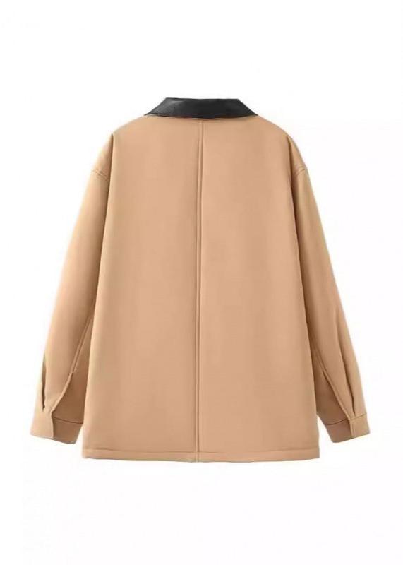 Drune | Inspirierter Kontrastkragen Baumwolljacke