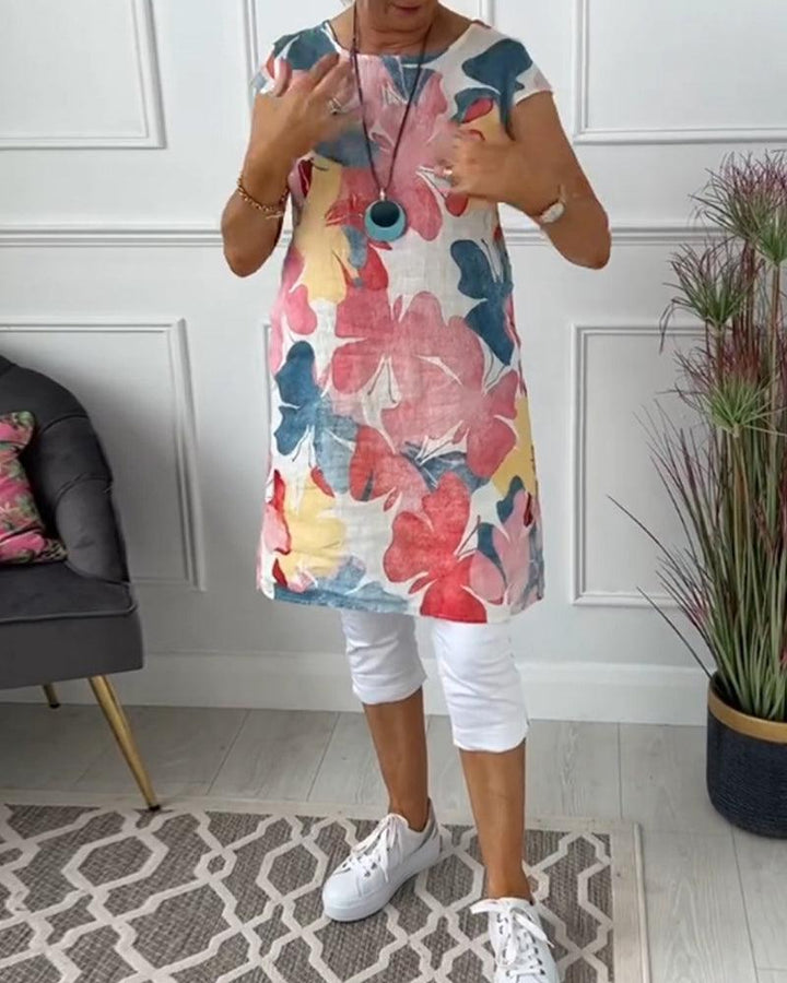 Drune | Sommerkleid mit Asymmetrischem Schnitt und Hohem Schlitz