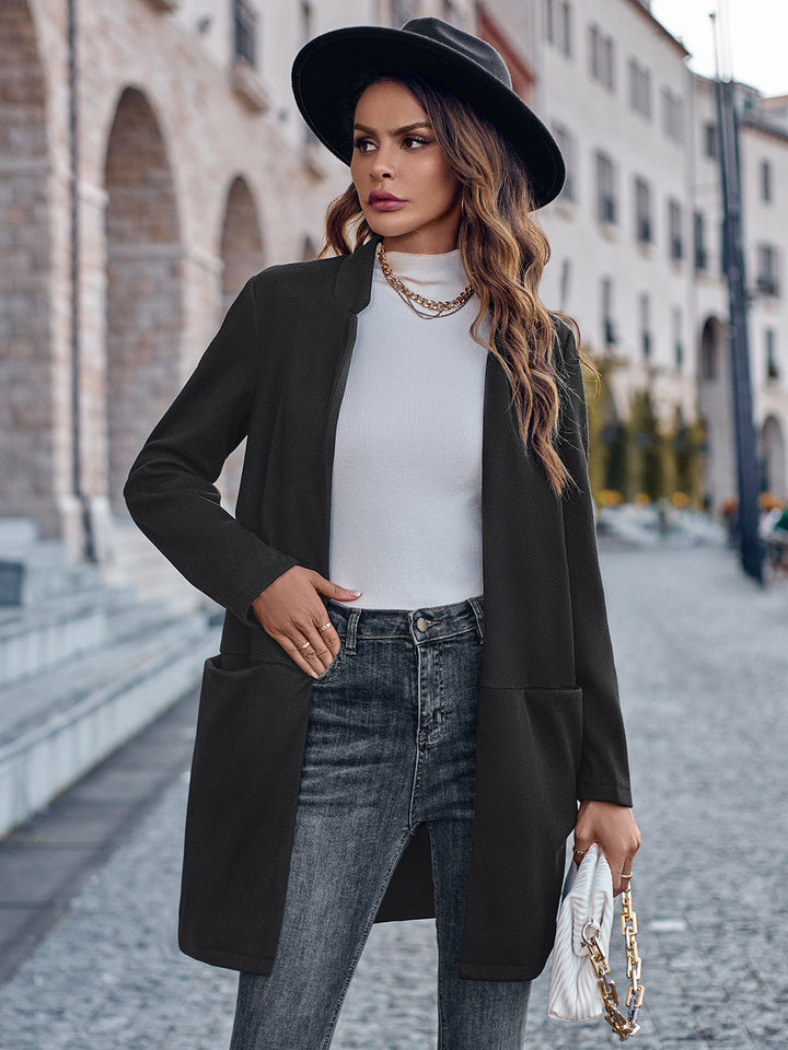 Drune | Offene Vorderseite Langarm Blazer