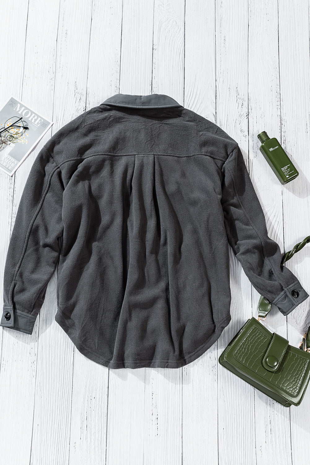 Drune | Casual Fleece Shirtjacke Weich und Warm Perfekt Für Den Alltag