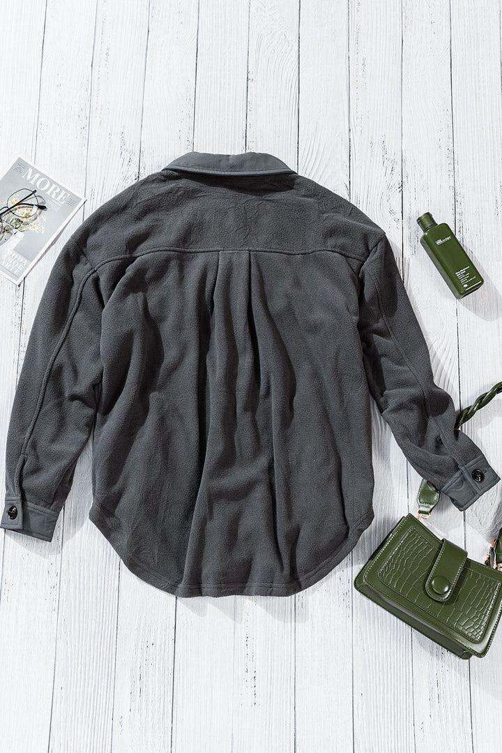 Drune | Casual Fleece Shirtjacke Weich und Warm Perfekt Für Den Alltag