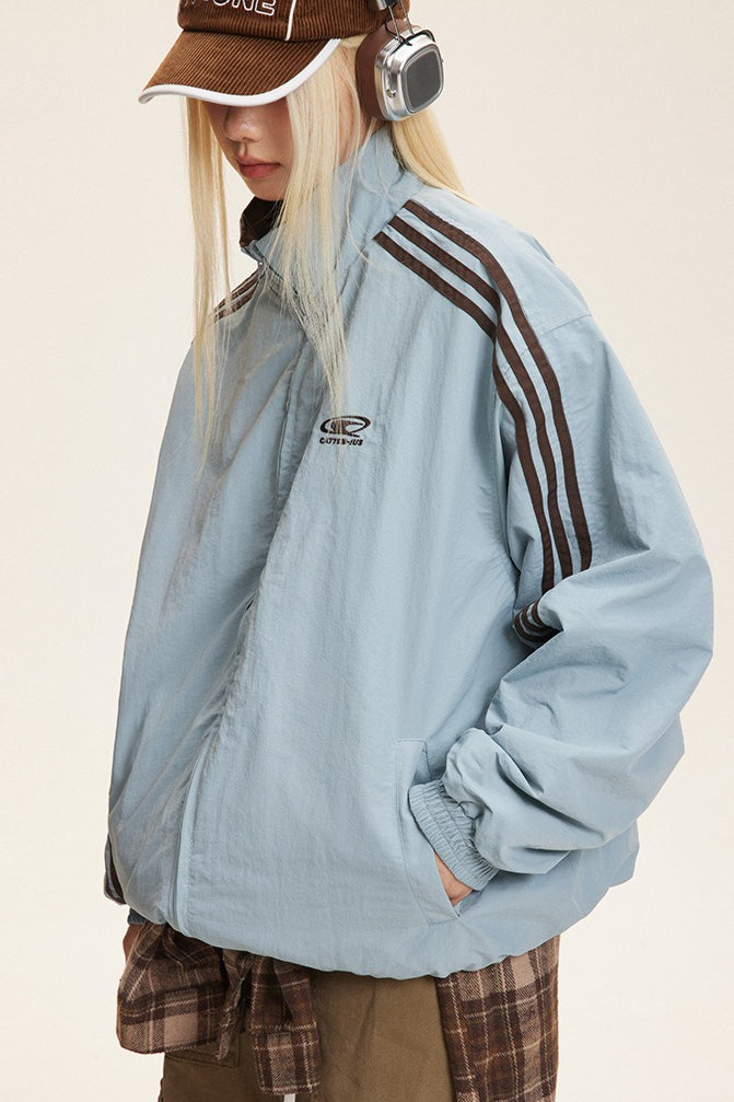 Drune | Stehkragen Farbkombination Jacke