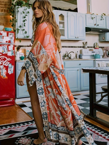 Drune | Bedruckter, Vom Kimono Inspirierter, Stylischer Strandüberwurf