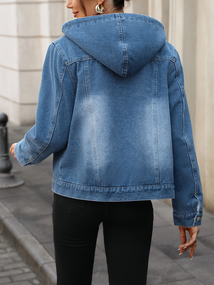 Drune | Denimjacke mit Sherpa-futter und Kapuze Baumwolle/polyester Warm und Modern