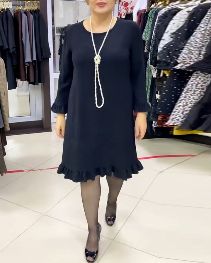 Drune | Patchwork Kleid mit Rüschen