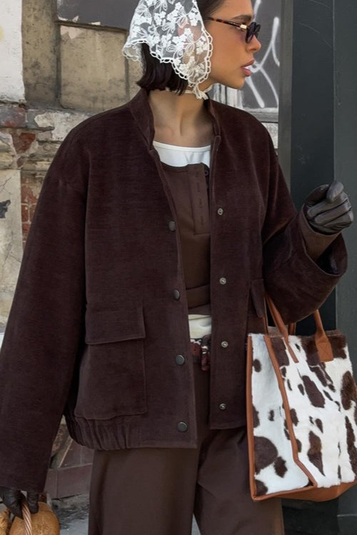 Drune | Kragen Einreiher Jacke