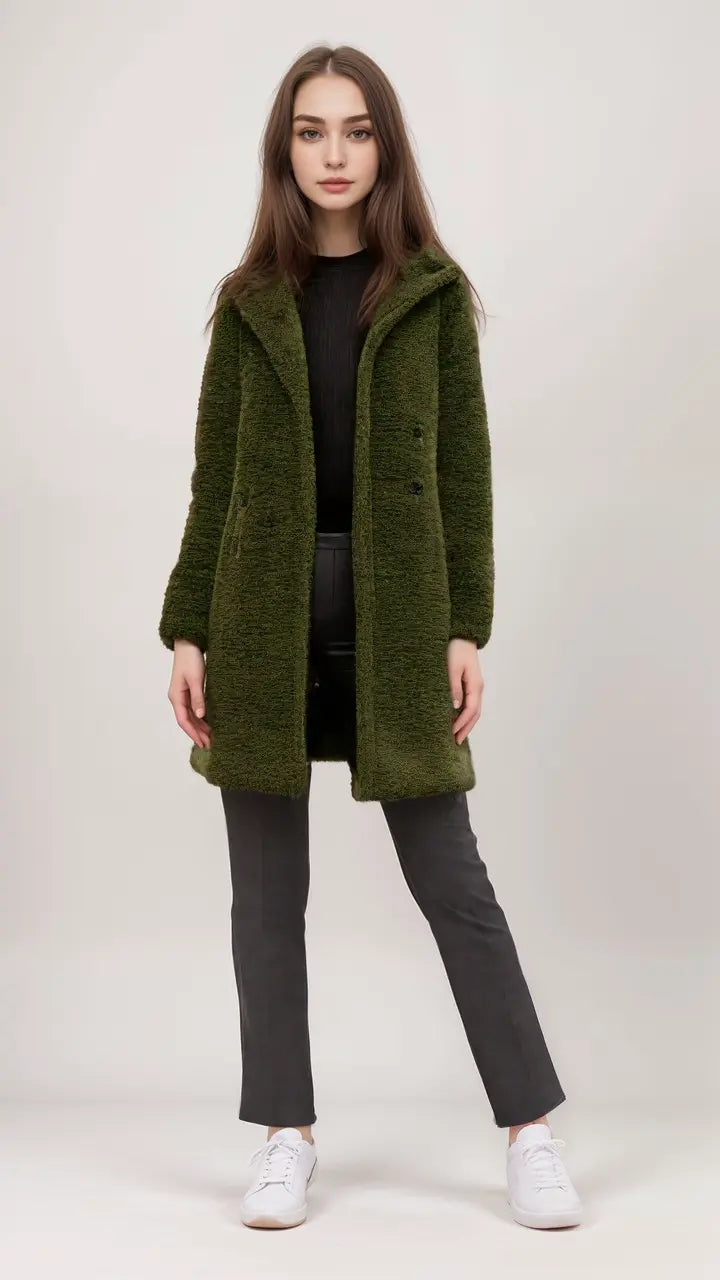 Drune | Teddyjacke mit Kuscheliger Struktur