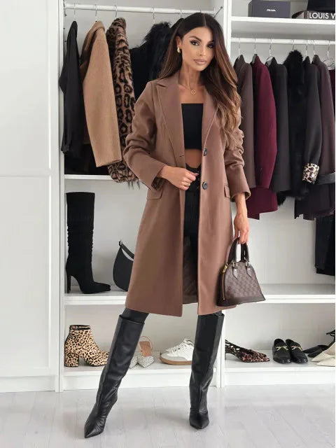 Drune | Langer Wintermantel für Damen