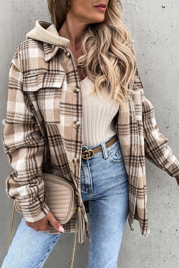 Drune | Street Style Chic Checkered Jacket with Hood