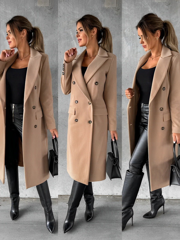 Drune | Damen Doppelreihiger Mantel