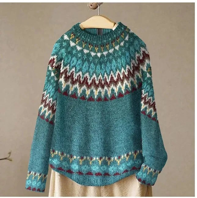Drune | Nordisk Strickpullover Weiche Wollmischung Gemütliche Eleganz