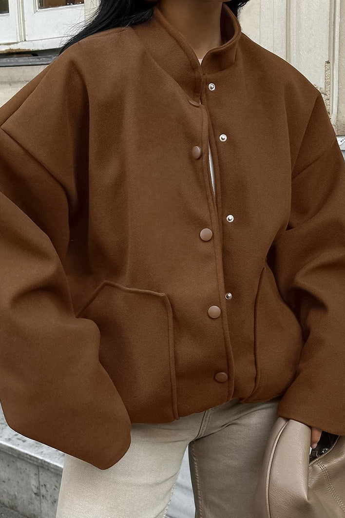 Drune | Wollen Stehkragenjacke
