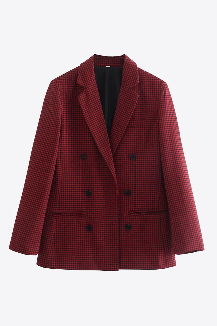 Drune | Kariertes Doppelbreasted Blazer