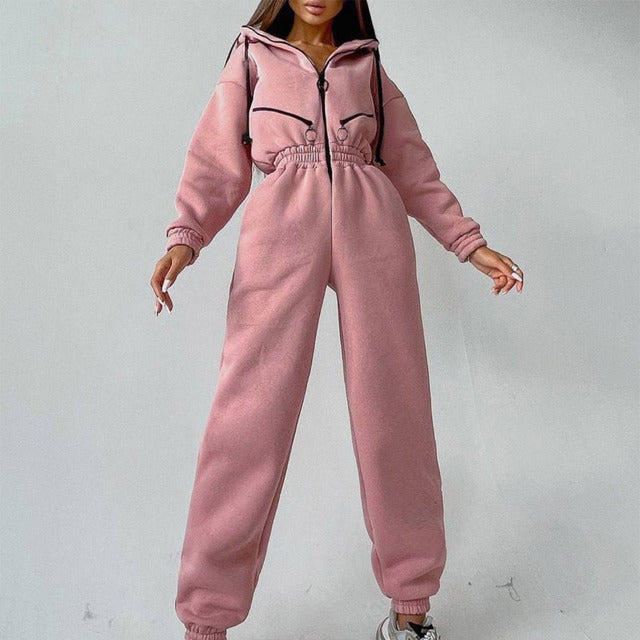 Drune | Damen Hoodie Zweiteiliges Set für Alltag und Freizeit