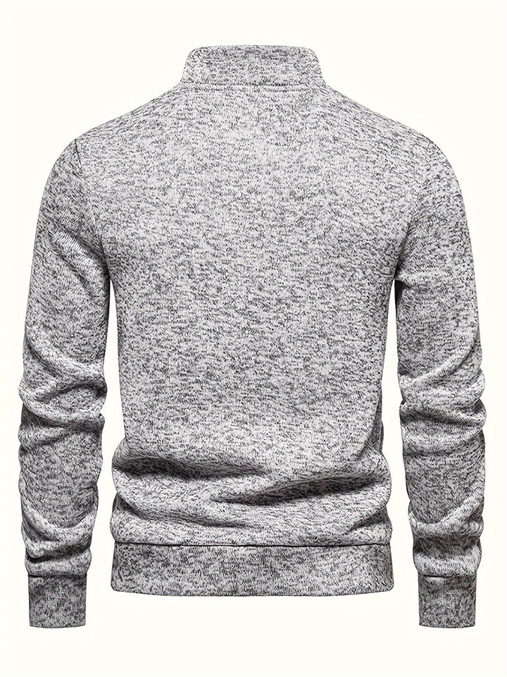 Drune | Strickpullover mit Knöpfen und Hohem Kragen Bequem und Warm Acryl