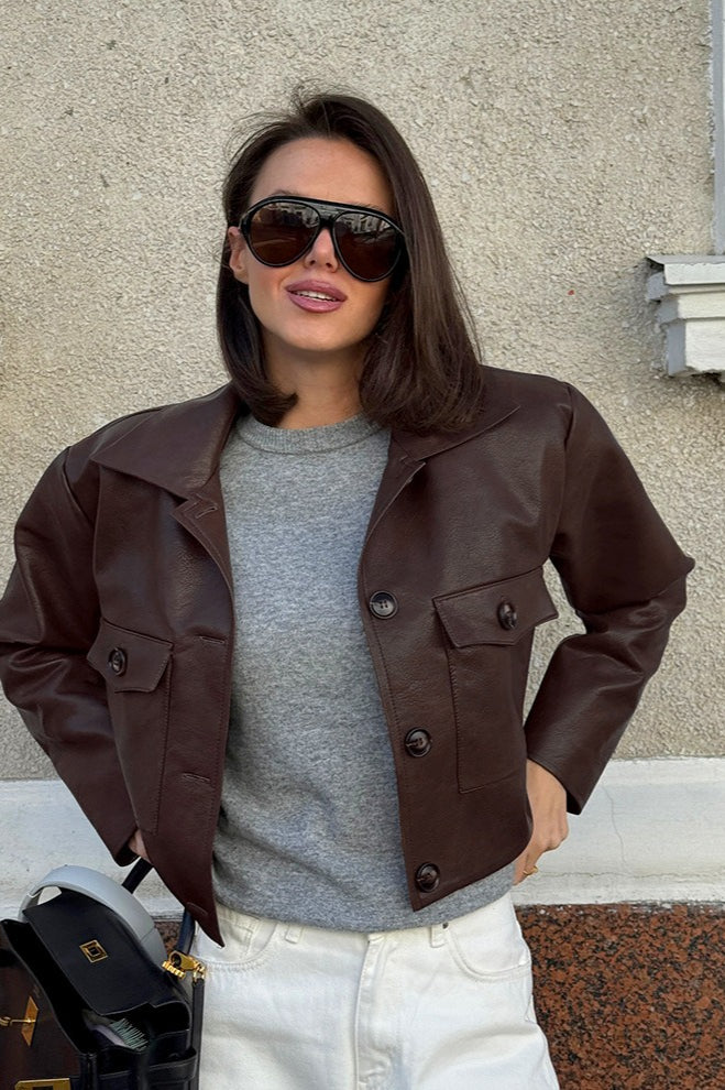 Drune | Passform Leder Moto Jacke