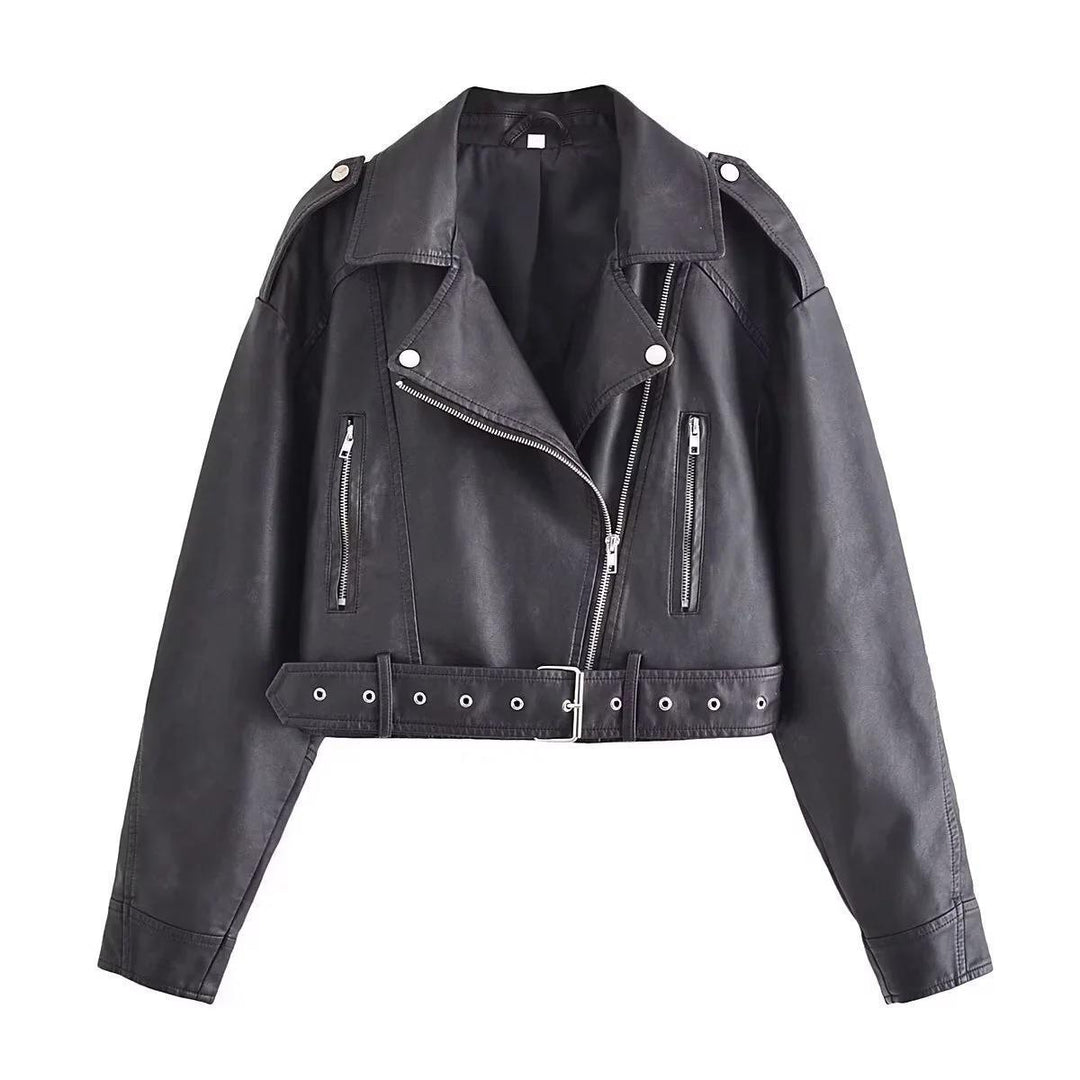 Drune | Waschbare, Farbverlaufende Lederjacke Für Damen*