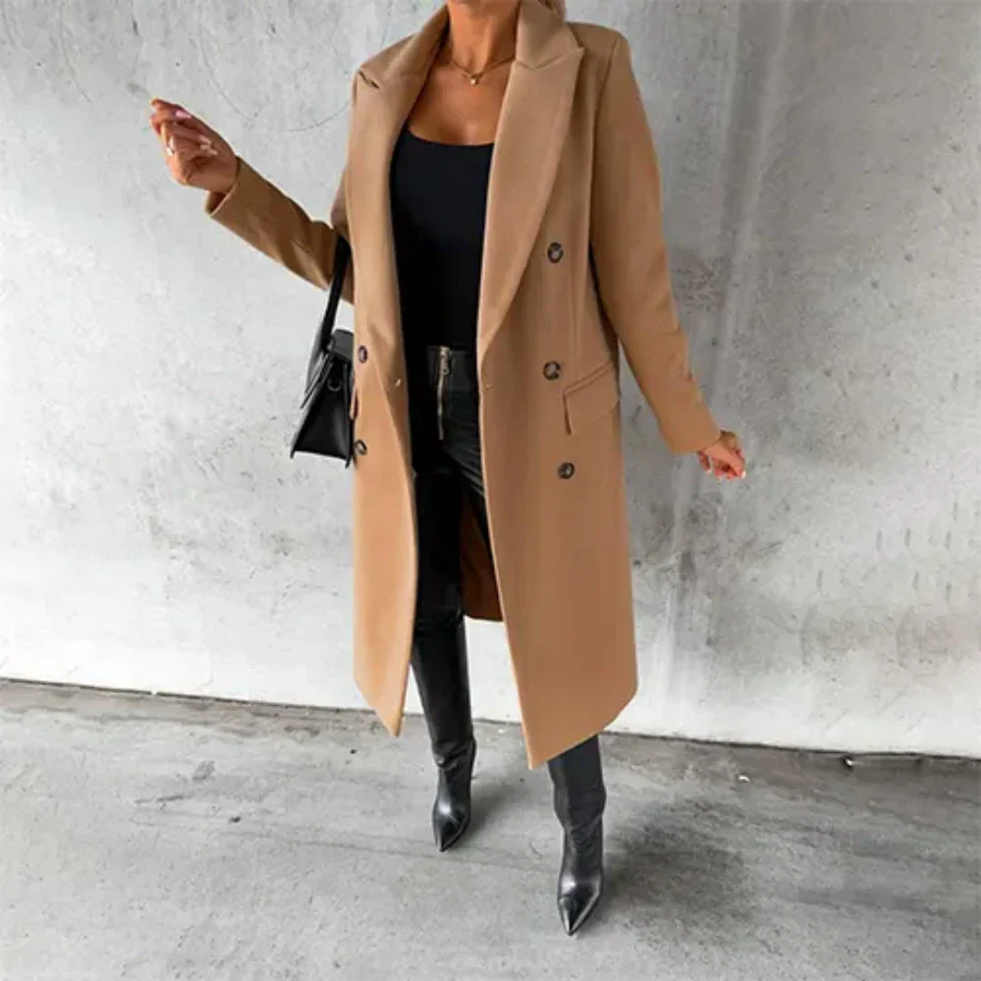 Drune | Chaya Damen Winter Lang Trench Mantel Warme
