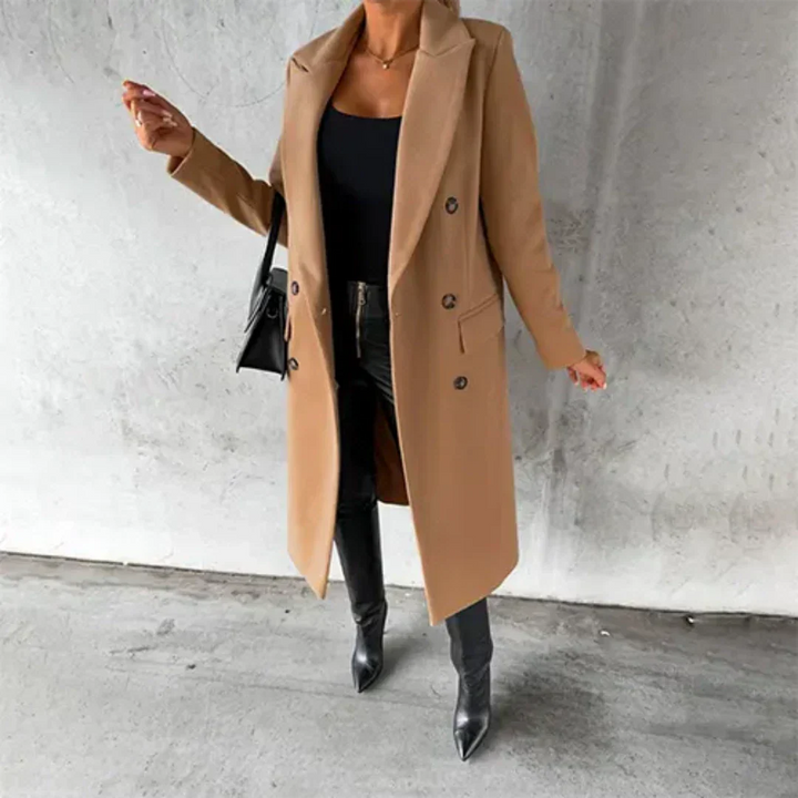 Drune | Chaya Damen Winter Lang Trench Mantel Warme