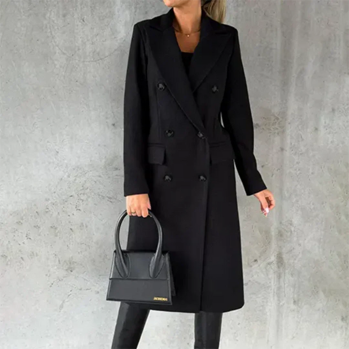 Drune | Chaya Damen Winter Lang Trench Mantel Warme