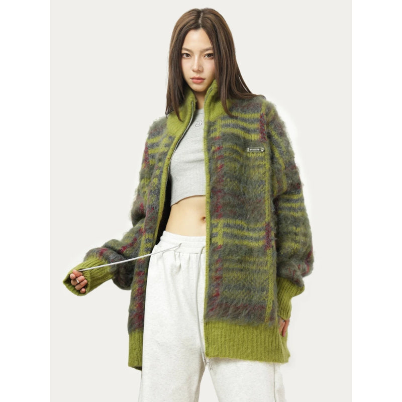 Drune | Flauschiger Strickcardigan