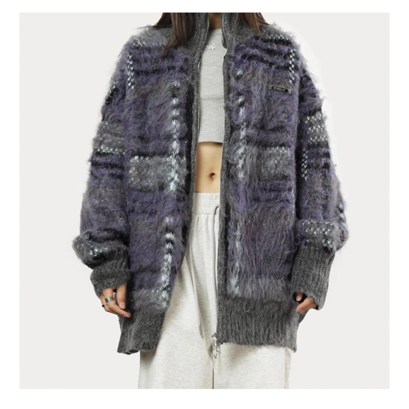 Drune | Flauschiger Strickcardigan
