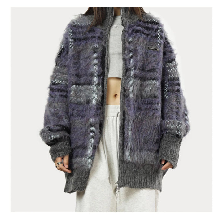 Drune | Flauschiger Strickcardigan