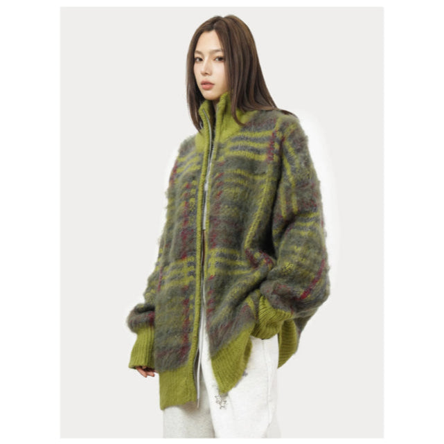 Drune | Flauschiger Strickcardigan