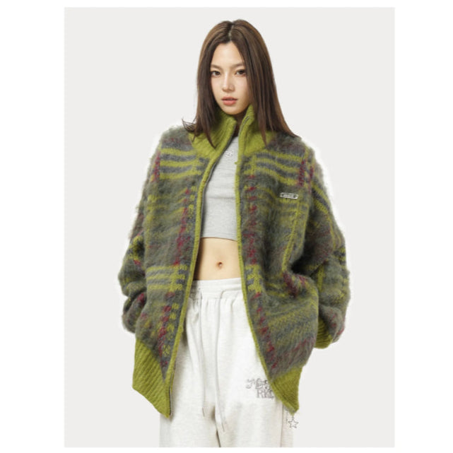 Drune | Flauschiger Strickcardigan