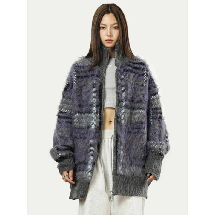Drune | Flauschiger Strickcardigan