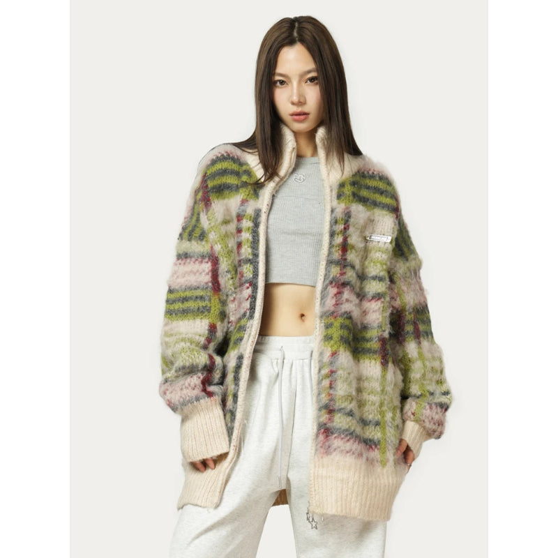 Drune | Flauschiger Strickcardigan