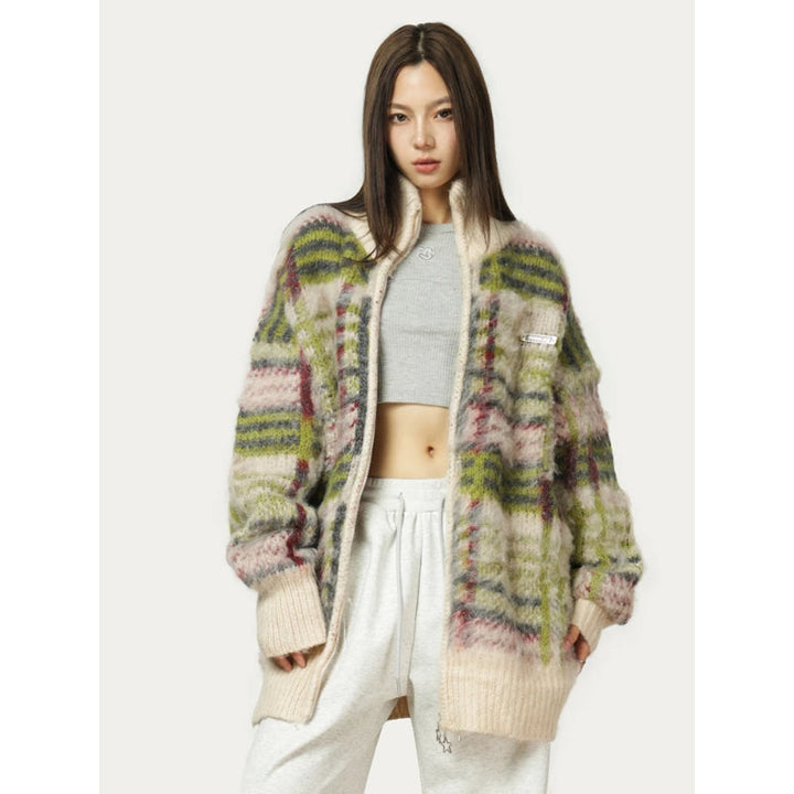 Drune | Flauschiger Strickcardigan