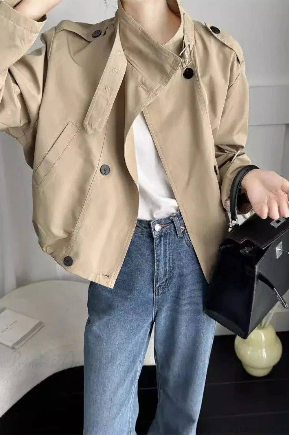 Drune | Cropped Casual Lockere Jacke