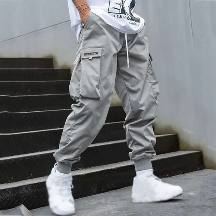 Drune | Herren Schwarze Cargo Hose