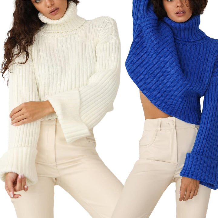 Drune | Damen Klassischer Rollkragenpullover