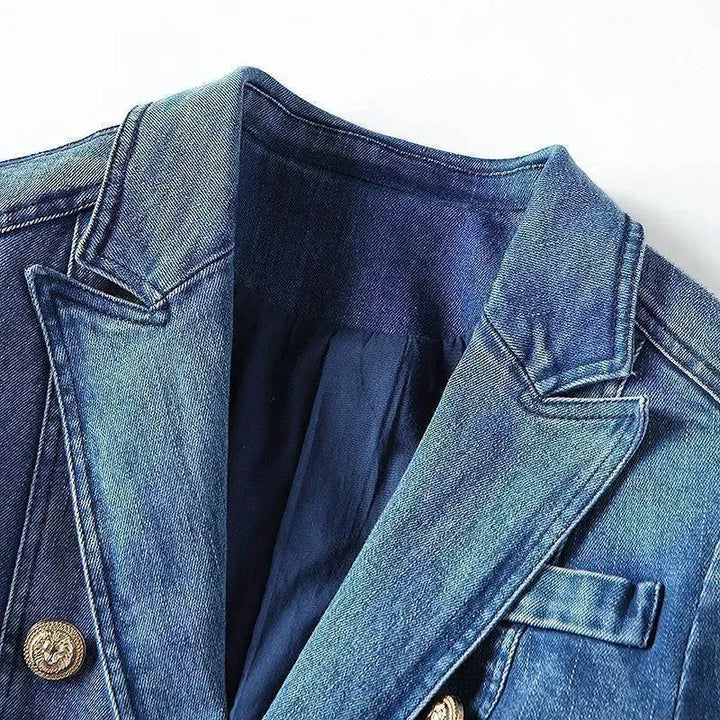 Drune | Freizeit Denim Blazer Damen - Freizeit - Unicolor