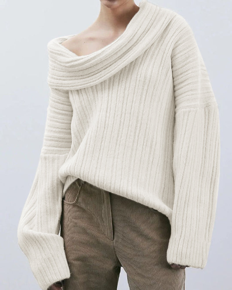 Drune | Lässiger Strick-Top-Jumper mit einem Schulterträger