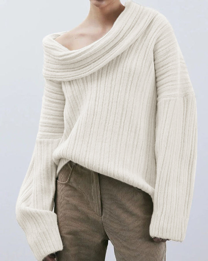 Drune | Lässiger Strick-Top-Jumper mit einem Schulterträger
