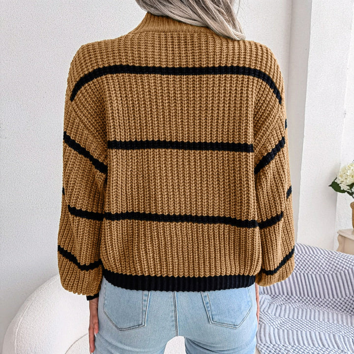 Drune | Lässiger gerippter Rollkragenpullover
