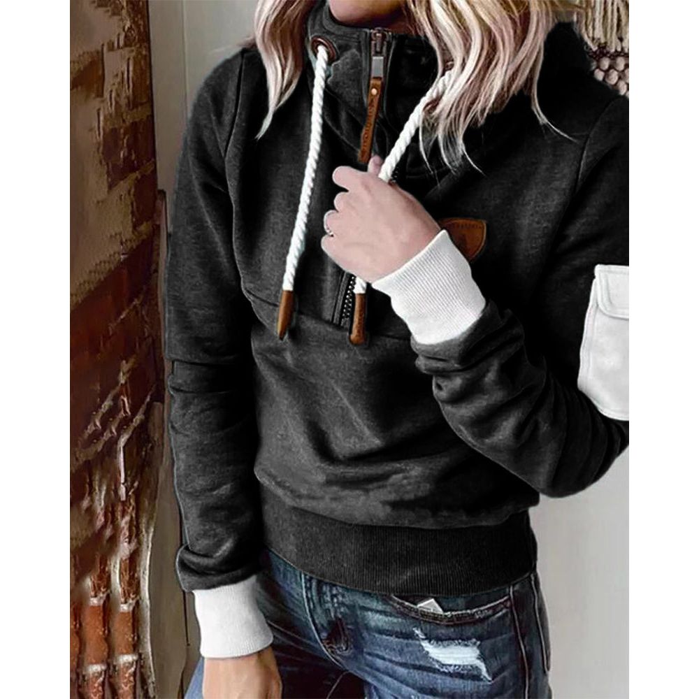 Drune | Freizeit Einfarbiger Hoodie