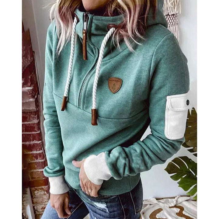 Drune | Freizeit Einfarbiger Hoodie