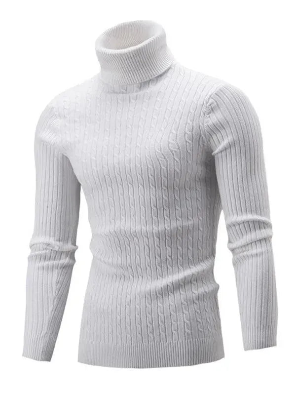 Drune | Enger Stretch Herren Pullover mit Rollkragen