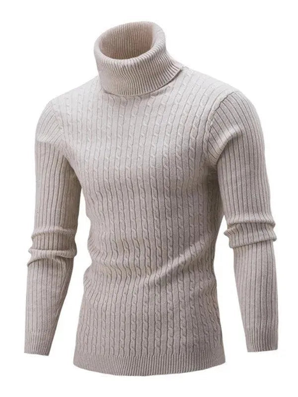 Drune | Enger Stretch Herren Pullover mit Rollkragen