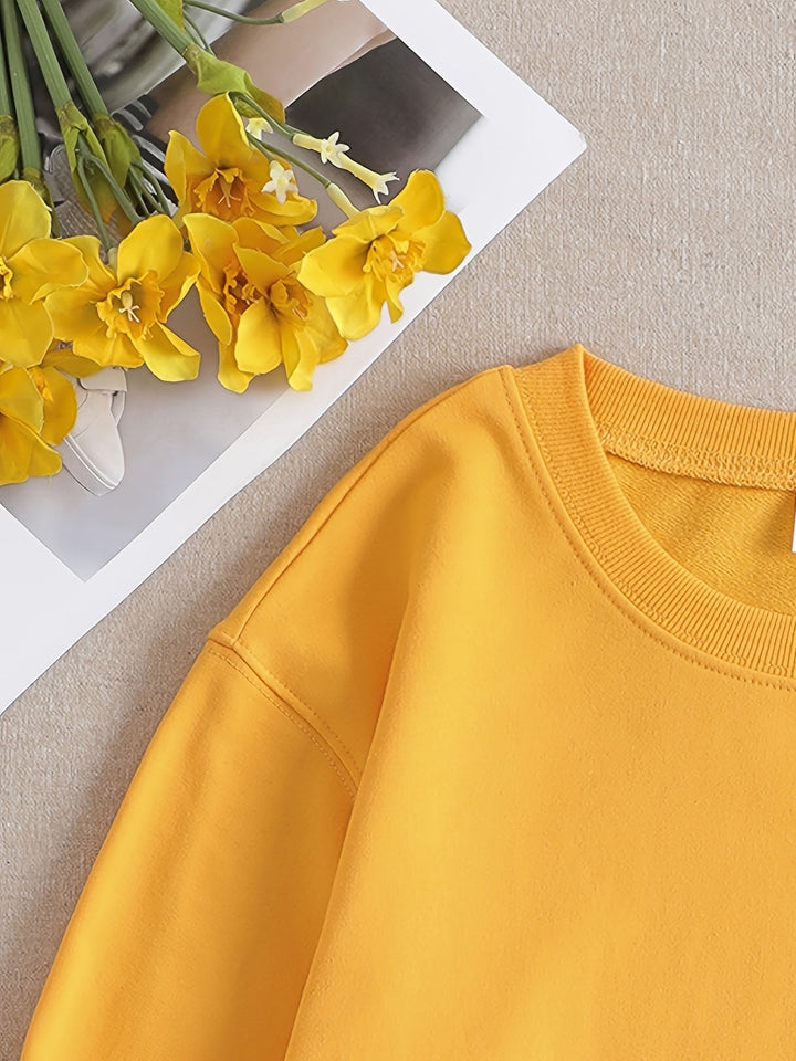 Drune | Lässiges gelbes Sweatshirt mit humorvollem Grafikdruck